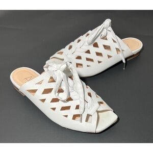 AGL Attilio Giusti Leombruni Sylvia Cutout Lace Up Sandal Leather 9